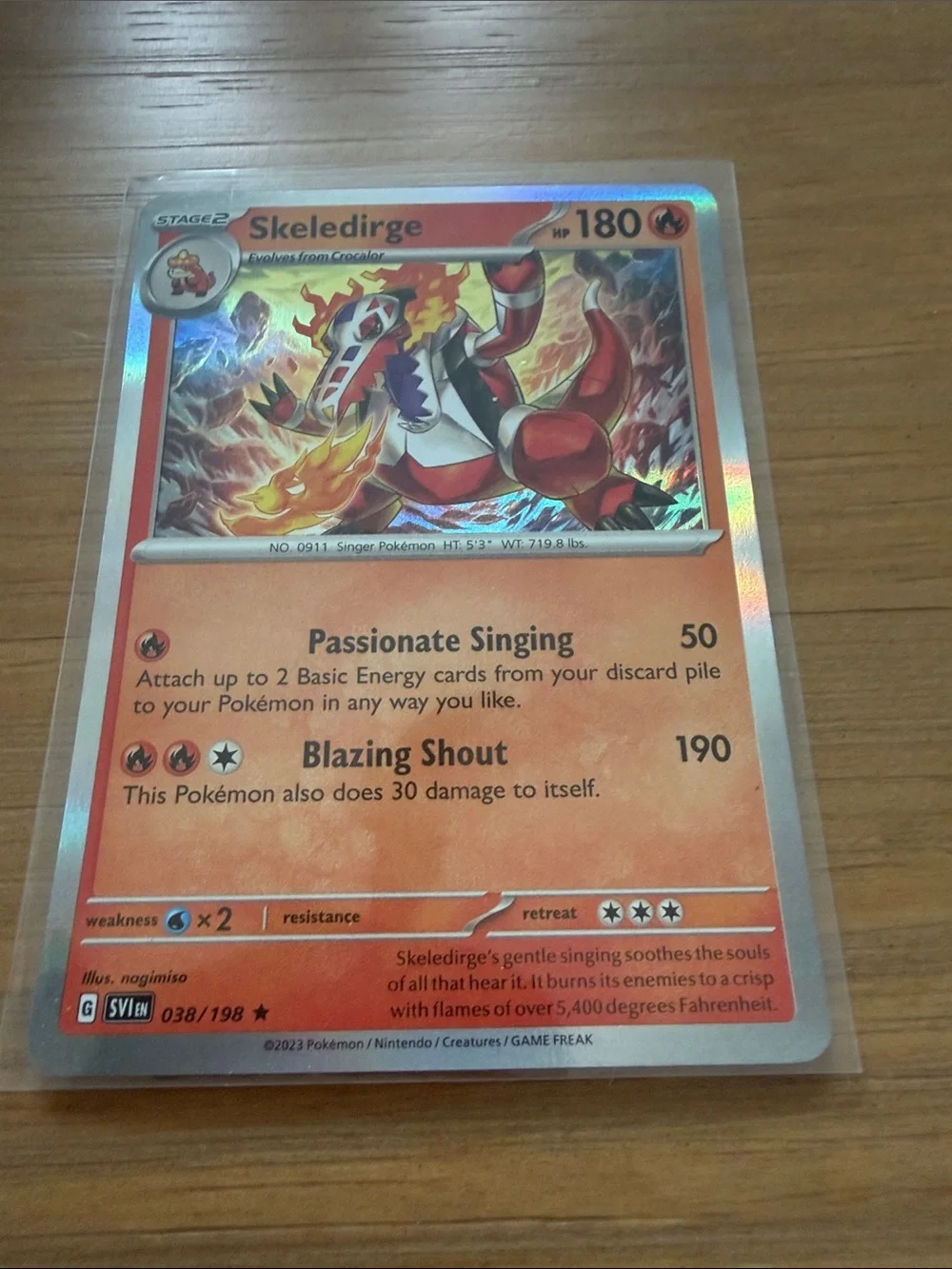 Fuecoco, Crocalor & Skeledirge Evolution Lot | 5 Pokémon Cards ✨5/$25✨
